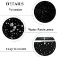 thumbnail image 5 of Black White Snowflake Bath Shower Curtains Set Merry Christmas Bathroom Curtains 72x84 Inch with Hooks Abstact Fallen Snow Winter Shower Curtain Set Waterproof Fabric for Bathroom Bath Decors, 5 of 6