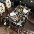 thumbnail image 2 of Schnauzer with Pioneer Flower Rectangle Tablecloth 60"x120",Waterproof Polyester Rectangle Table Cloth, Wipeable Spillproof Polyester Tablecloth for Dining, Camping, Indoor and Outdoor, 2 of 6