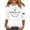 White, variant on Usa 250Th Anniversary Shirt Women Women's Graphic Split Sleeve Tee Independence Day Round Neck Casual Womens Tshirts Black L