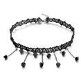 thumbnail image 1 of Gargantilla de encaje con colgante, collar de moda con tiras para clavícula, para mujeres y niñas (negro), 1 of 5