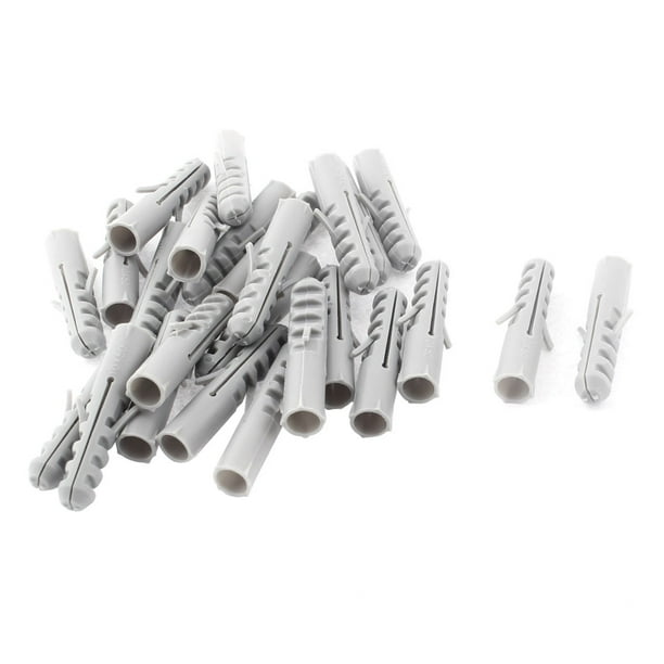 Uxcell M10 x 50mm Plastic Anchors Lag Expand Expansion Nails Plugs