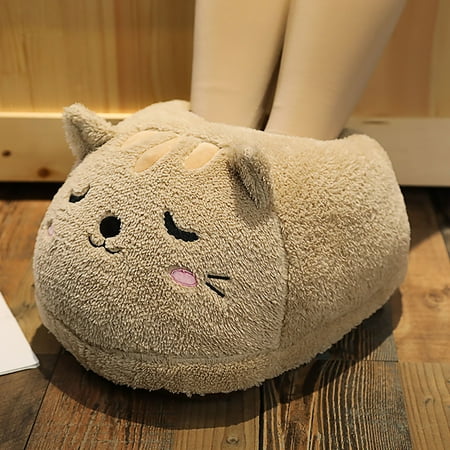 

Gubotare Slippers For Men Slip On Men s Fuzzy Slippers Fluffy Comfy House Shoes Indoor C One Size