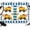 White Blue, variant on 7x5ft Photo Backdrop, Yellow Truck Soft Polyester Backdrop Curtains Photography Backdrops, Stars Green Checkered Modern Farmhouse Art Brushed Background for Photoshoots Studio Video Portrait Parties