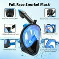 thumbnail image 3 of Full Face Snorkel Mask with Detachable Camera Mount,Snorkeling Swimming Diving Mask Wide View Anti-Fog Anti-Leak for Adult Youth, 3 of 10