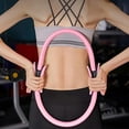 thumbnail image 2 of Pilates Ring Circle, 15 Inch Magic Fitness Circle for Toning Inner & Outer Thighs, Yoga Core Training, Bonus Workout Guide Included (Pink), 2 of 5
