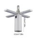 thumbnail image 3 of Faro plegable de camping LED para tienda de campaña con gancho | Iluminación plástica portátil multifuncional | Blanco | 19x3,7cm | Recargable USB, Senderismo, Uso de emergencia, 3 of 7