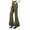 Army Green, variant on Flare Pants for Women Elastic High Waist Double Ruffled Bottom Solid Fall Casual Trousers with Pockets for Party(Small,White)