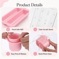 thumbnail image 4 of 8 Pcs Cakesicle Mold Set, Cake Pop Mold with 9.3 in Tray and 12-Hole Acrylic Stand, Complete Baking Tools Kit Including 5.9 in Sticks, Bags and Ties for Birthday Party Wedding Desserts, 4 of 6