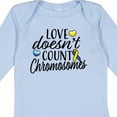 thumbnail image 4 of Inktastic Love Doesnt Count Chromosomes with Yellow and Blue Ribbon Boys or Girls Long Sleeve Baby Bodysuit, 4 of 5