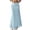 Sky Blue, variant on Womens Floral Chiffon Maxi Skirt 2026 Summer High Waisted Flared Elegant Long Skirts for Women