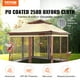 thumbnail image 2 of Cenador para patio VEVOR 11 x 11 FT para 8-10 personas con mosquitero marco de metal Tela Oxford 250D recubierta de PU, 2 of 9