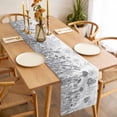 thumbnail image 3 of Table Runner 72 Inches Long for Kitchen Dining, Grey Wildflowers Dresser Scarf Farmhouse, Dining Table Decorations for Wedding/Parties, Modern Spring Floral Butterfly Plant 13 x 72 In, 3 of 8