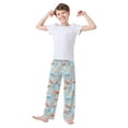 thumbnail image 2 of Cute Cartoon Marine Life Pajama Pants Soft and Lightweight Elastic Waistband Pajama Pants, 2 of 8
