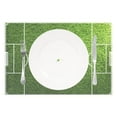 thumbnail image 2 of Ryvnso Placemats Set of 4 Football Green Field Dining Mats Heat-Resistant Non-Slip Washable Table Mat, 2 of 8