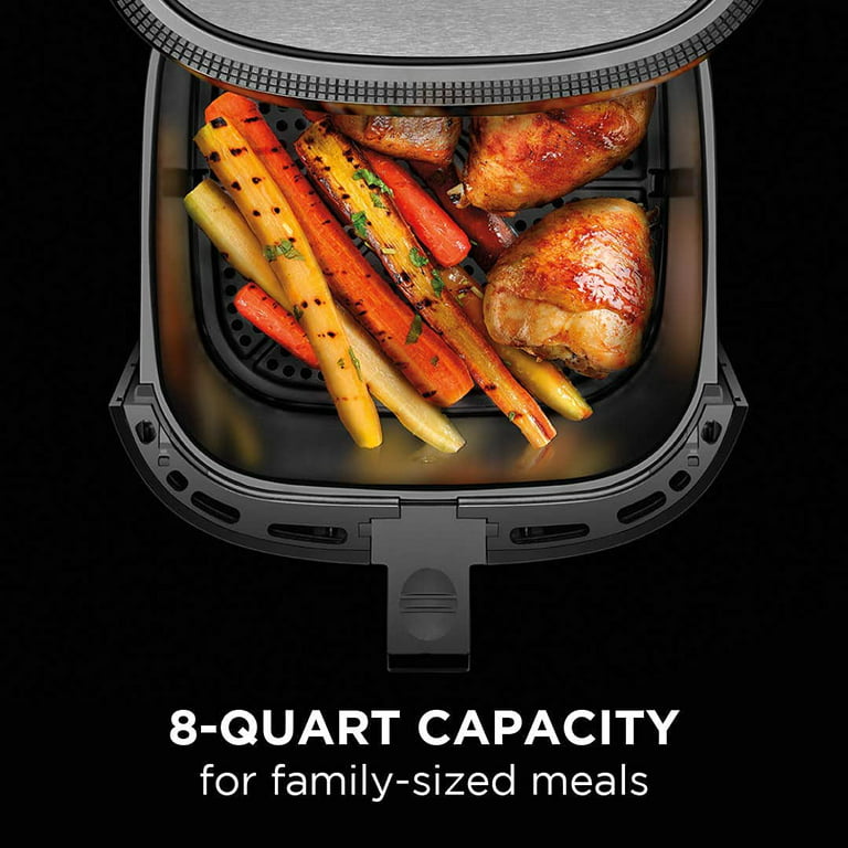 LNC 33.8 qt. Black and Silver Stainless Steel Air Fryer Oven with Baking Tray Fry Basket Rotisserie Fork Set #EBNRBMHD1000B78