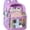 Purple, variant on Clear Backpack -Large Capacity Black Transparent Bookbag for School, Beach, Sports & Work | Durable Waterproof Design, Lightweight & Spacious 15" Backpack for All Ages
