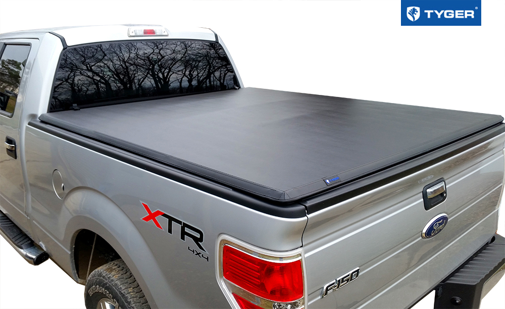 Tyger Auto T3 Soft Tri-fold Truck Bed Tonneau Cover Compatible with 2009-2014 Ford F-150 | Fleetside 6.5' Bed | TG-BC3F1020 | Vinyl - image 3 of 9