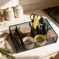 thumbnail image 1 of Stainless Steel 3 In 1 Kitchen Cleaning Shelf, Wall Mounted Draining Storage Box, Multi Functional Holder For Brushes, Sponges And Detergent, Space Saving Organizer, Rust Resistant, Easy To Install, 1 of 8