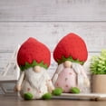 thumbnail image 2 of Northlight 9.5" Green and Red Boy Springtime Strawberry Gnome, 2 of 5