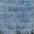 thumbnail image 1 of Ahgly Company Indoor Square Abstract Steel Blue Persian Area Rugs, 3' Square, 1 of 6