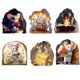 thumbnail image 1 of 6 piezas lindas calcomanías de pared luminosas adorables ratón leyendo libro habitación de niños decoración de pared calcomanía, decoración del hogar, A, 1 of 6