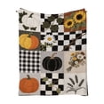 thumbnail image 2 of ShengapQ Cute Fall Blanket, Cozy Flannel Nap Blanket, Lightweight Heat Retaining Throw Blanket for Home Decor, Perfect for Autumn and Thanksgiving, Soft and Portable Blanket, 39×28in, 2 of 6