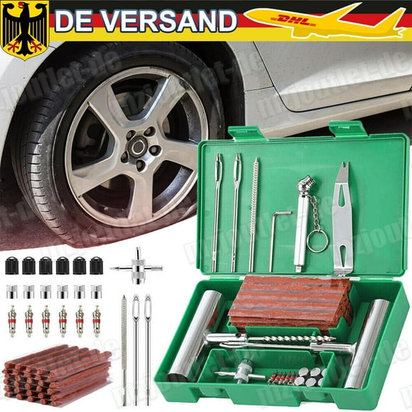 59x car tire flat tire repair kit car puncture kit repair kit; 59-piece car tire tire repair kit car puncture kit repair kit + pliers
