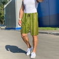 thumbnail image 3 of Daiia Green Bamboo Fence Mens Woven Stretch Pajama Short,Short Pajama Pants-Small, 3 of 7