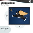 thumbnail image 3 of Angel Cat with Star Black Framed Giclee Art, design by Stephen Huneck, 3 of 9