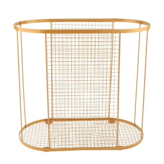 Yoga Mat Storage Rack Gym Basket Equipment Holder Space Saving Gold Design for Dumbbells and Workout Gear