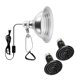 thumbnail image 1 of Lámpara de calor para reptiles con bombilla y pinza, 75 W, 150 W, Simple Deluxe, 1 of 7