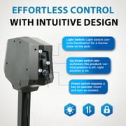 Rockland Electric Wheelchair & Scooter Carrier Lift, Hitch-Mount Automatic Mobility Lift, 350 lb Capacity, Foldable Platform with Manual Crank for 2 Receiver
