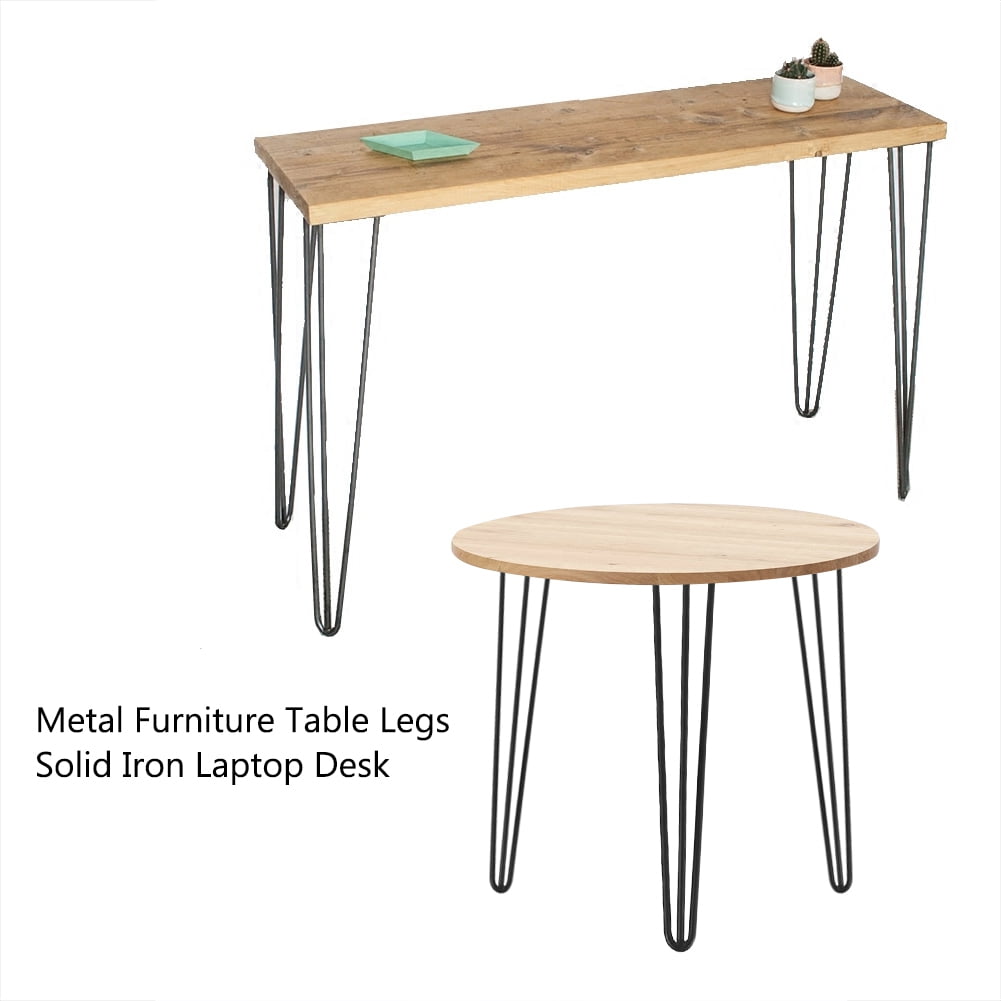 4pcs Set 28inch 30inch Hairpin Metal Furniture Table Legs Solid Iron Laptop Desk