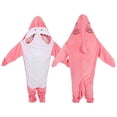 thumbnail image 2 of Otqutp Kids Shark Hooded Jumpsuit Animal Shape Footed Outfit for Teen Boys Girls Halloween Dress Up Play Wear 5-18 Years, 2 of 9