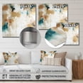 thumbnail image 4 of Designart "Daydreams with a Touch of Gold II" Minimalism Metal Art Living Room, 4 of 5