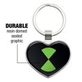 thumbnail image 3 of Ben 10 Logo Keychain Heart Love Metal Key Chain Ring, 3 of 5
