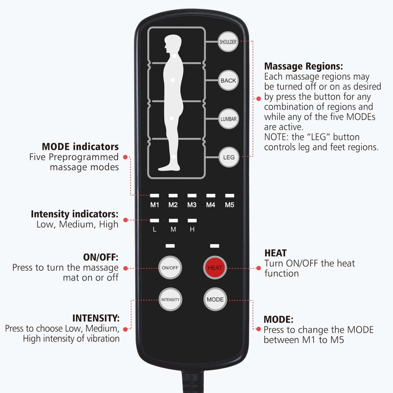 Comfier Full Body Massage Mat with Heat and Vibration photo 7