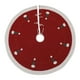 thumbnail image 1 of Tapete de Navidad grande redondo tradicional de 48 pulgadas con patrones de sombrero de Navidad Rojo Perfecl falda de árbol, 1 of 8