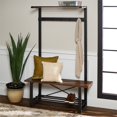 thumbnail image 2 of WE Furniture AZT72URBDW Hall Tree, 72", Dark Walnut, 2 of 7