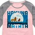 thumbnail image 3 of The Lion King - Hakuna Matata - Toddler & Youth Girls Raglan Graphic T-Shirt, 3 of 5