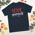 thumbnail image 2 of Love Only Yourself Inspirational Motivational Quote Graphic classic tee (Navy, L), 2 of 4