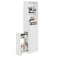 thumbnail image 2 of Slim Bathroom Storage Cabinet - Freestanding, Narrow Design, Adjustable Shelf - Classic White, 2 of 7