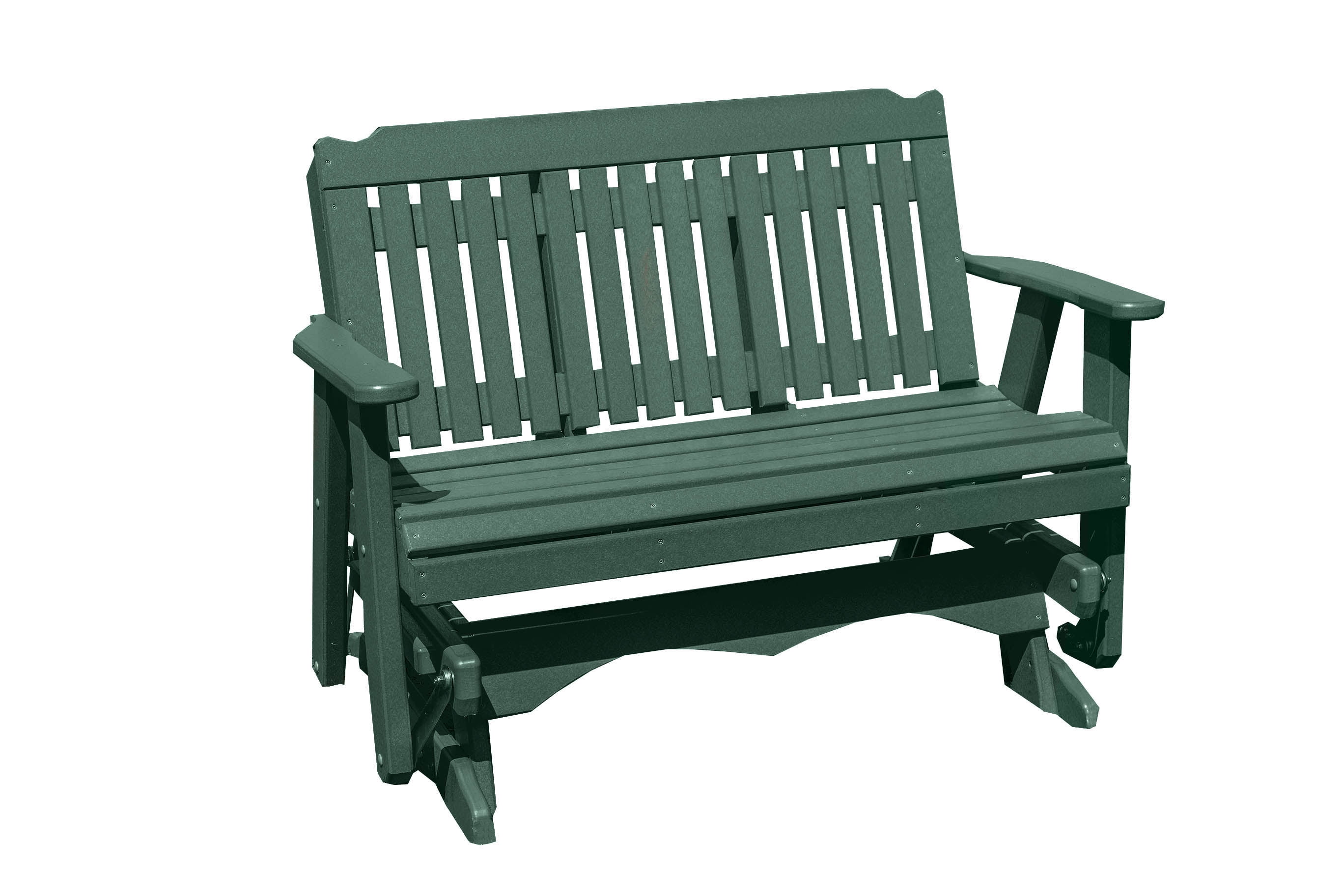 Outdoor Furniture Poly Lumber Patio Porch Logan 4 Ft Glider AMISH