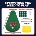 thumbnail image 3 of Juego de putt de golf TOY Life, alfombrilla de 3 m con 2 putters y 2 pelotas, 3 of 9