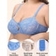 thumbnail image 3 of Ropa interior de mujer Irfora Sujetador de encaje de talla grande para mujer Sujetadores huecos Irfora Ropa interior de mujer, 3 of 5