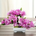 thumbnail image 4 of 1Pc Artificial Potted Plant Flower Tree Home Office Garden Bonsai Decor Ornament, 4 of 8