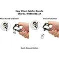 thumbnail image 4 of Ascend Tools Easy Wheel Ratchet Pair, 1/2 inch & 3/8 inch Drive, 72 Tooth Ratchet, Quick Release Head, 4 of 8