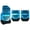 Blue, variant on NIBOLOG 3Pcs Non-slip Car Pedals Set - Accelerator Brake Footrests
