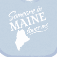 thumbnail image 4 of Inktastic Someone in Maine Loves Me Boys or Girls Baby Bib, 4 of 4