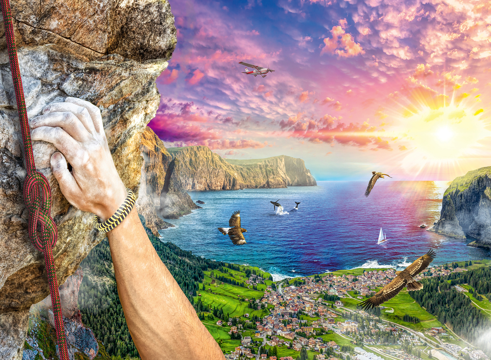 Ravensburger Great Outdoors Puzzle Series | Rock Climbing | 300 Piece Jigsaw Puzzle